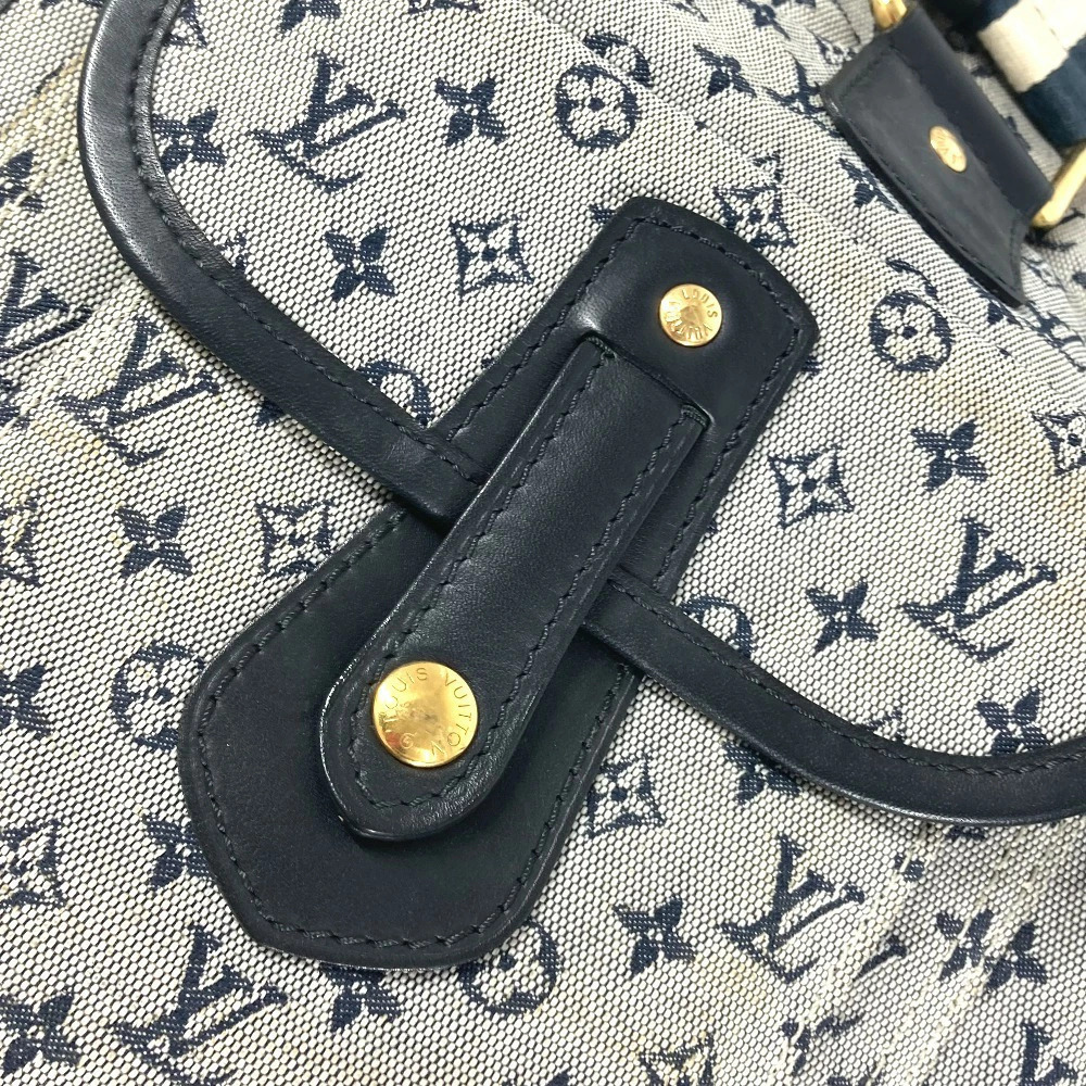 LOUIS VUITTON Sac Marie Kate Handbag Business Bag Shoulder Tote Navy Blue - Picture 10 of 15